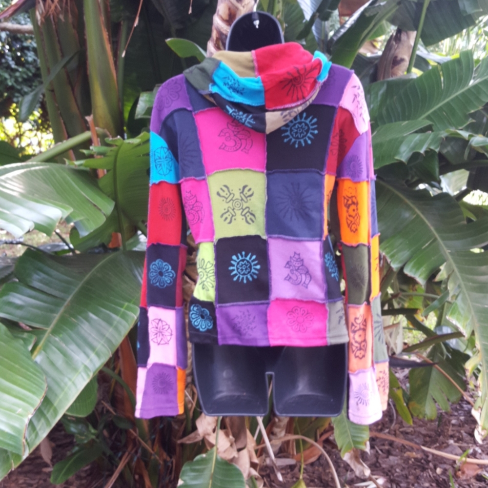 Patchwork cotton jacket - Picture 3 of 5